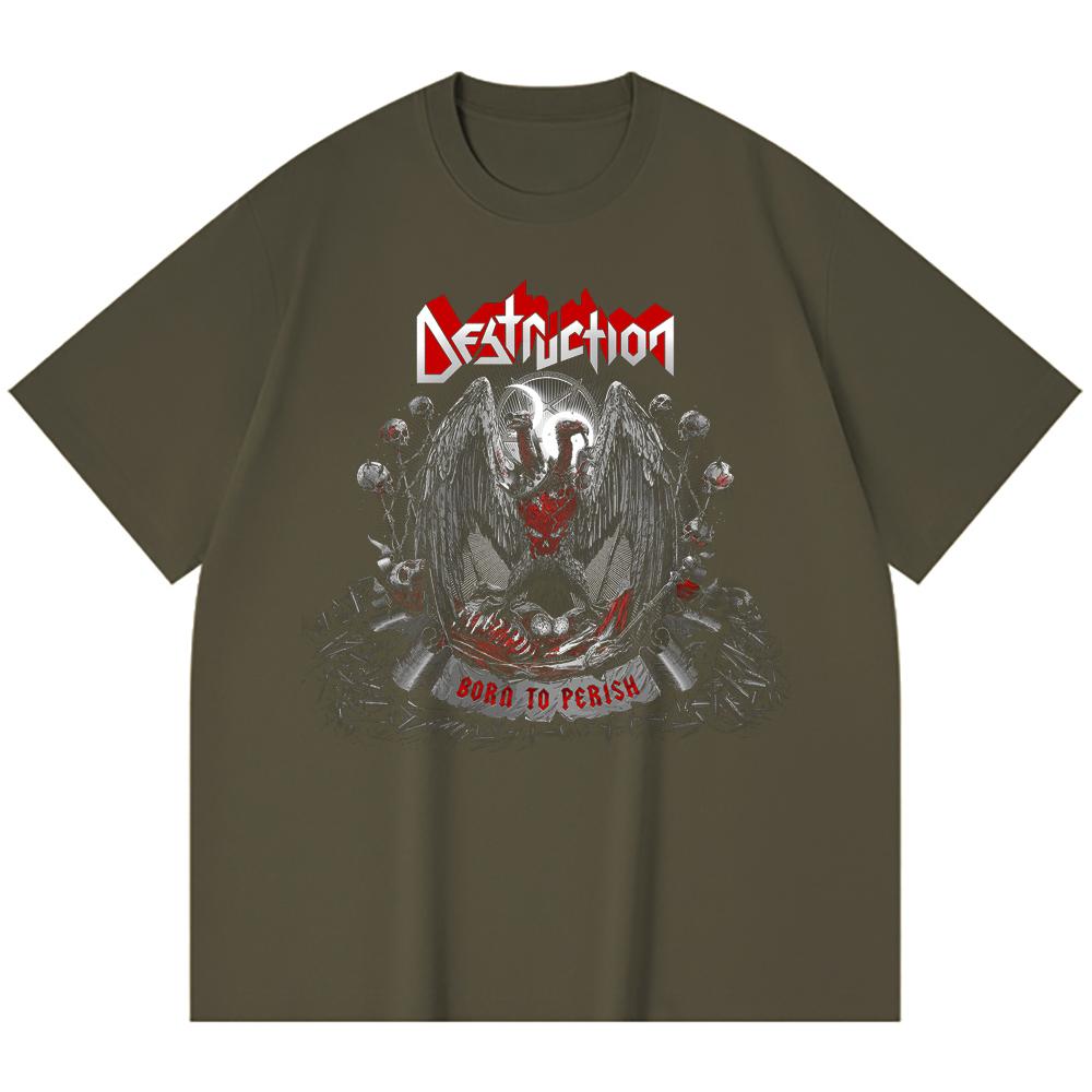 T-shirt Heavy Metal 100% Cotone 230 Gsm Stampa Band Rock Musica Popolare Unisex T-shirt Pesante in Cotone
