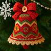DIY Crochet Christmas Bell Ornament Kit,Perfect Beginner Christmas Kit,Hand-Knitted Christmas Bell Decoration
