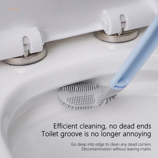 Creative Golf Brush Head Toilet Brush Wall-mounted Toilet Brush Without Dead Corners Bendable Household Toilet Cleaning Tool