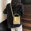 Stone Pattern Bucket Bag Commuter New Fashion Casual Simple Shoulder Crossbody Portable Bucket Bag Women