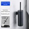 Wall Mounted Toilet Cleaning Brush Stainless Steel Bathroom Cleaning Tool  Bathroom