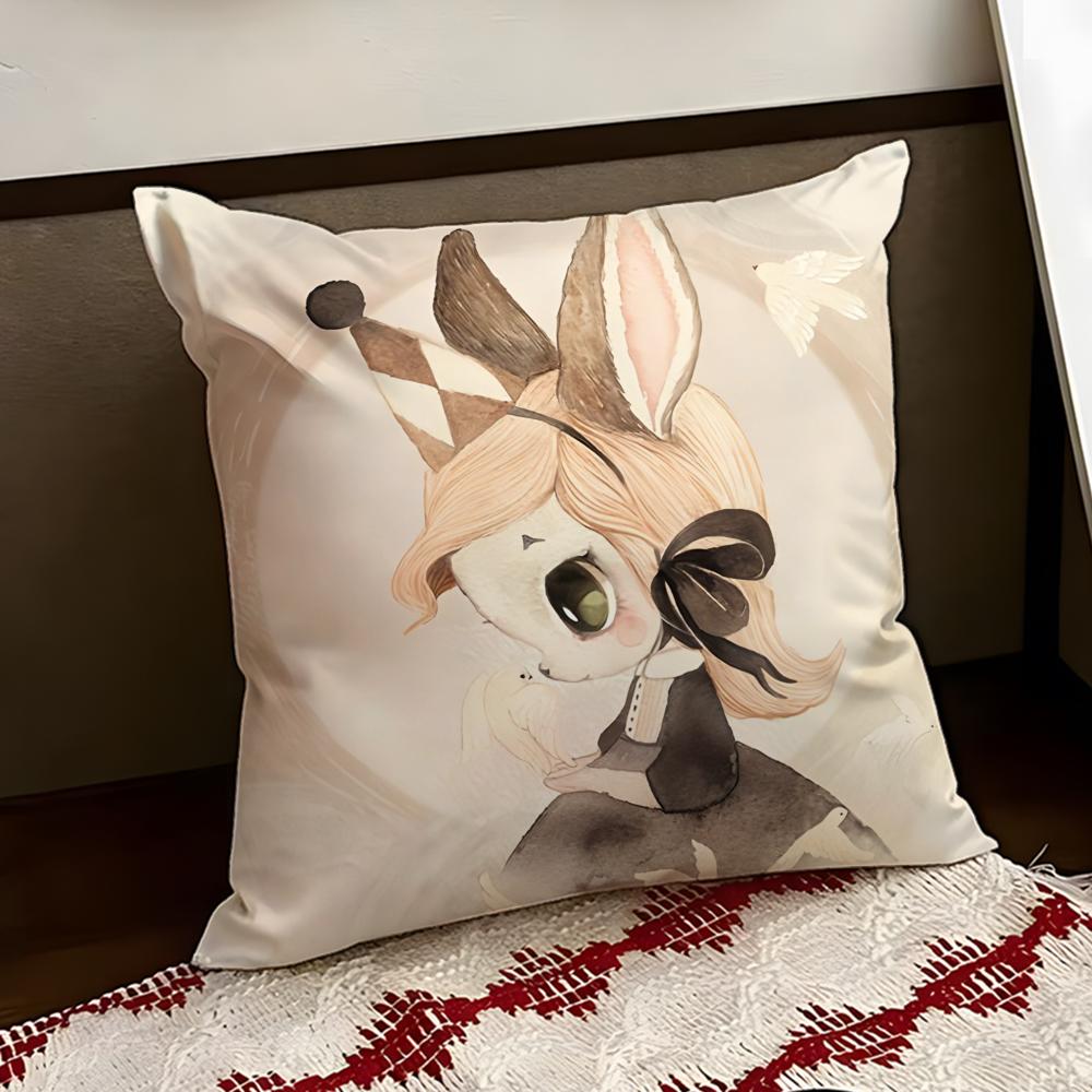 MMrs MMighetto Print Cushion Cover Reversible Soft Durable Pillow Cover Home  Car MultiScene Use for Daily Comfort