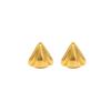 Europe and the United States hot-selling triangular petal smooth stud earrings fashionable simple light luxury stainless steel gold-plated earrings
