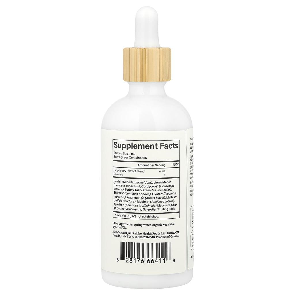 11:11 Multi Mushroom Tincture, Alcohol Free, 100Ml (3.4Fl Oz)