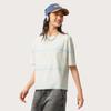 Li Ning Sports Lifestyle Series Casual Simple Brand Logo Embroidered Loose Short Sleeve T-Shirt Women T-Shirt AHSV650-1