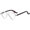 Women Personality Triangle Reading Glasses Blue Light Blocking Computer Eyewear Anti Eyestrain Cat Eye Presbyopic
