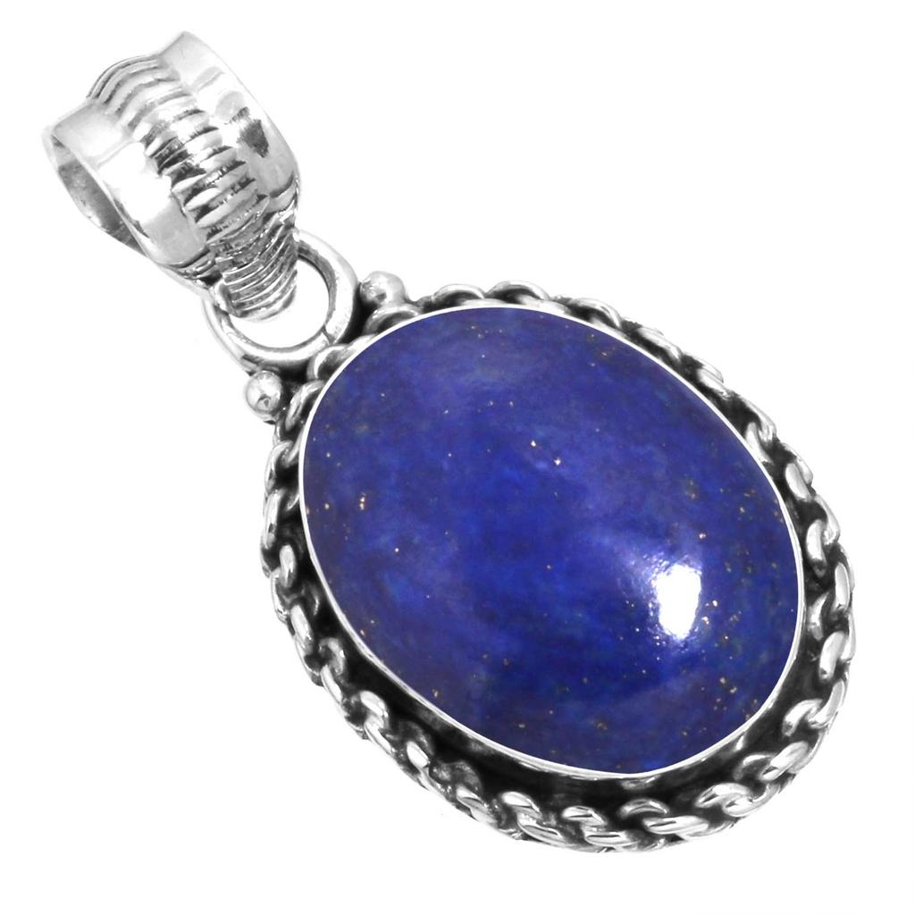 925 Sterling Silber Anhänger Damen Edelstein Handgefertigter Schmuck Ostergeschenk Blau Grün Lila Kupfer Türkis Perle Lapislazuli Perlmutt Vintage
