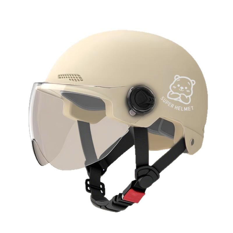 3C Certified Electric Motorcycle Helmet for Men & Women - Universal Fit for Scooters, All-Season, Adult Half Helmet