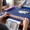 Slide In Mahjong Card Holder Mahjong Card Stand ABS Plastic Peeping Resistant Foldable Design For Poker And Board Games
