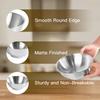 IMEEA Ramen Bowl, Noodle Bowl, Salad Bowl, SUS304 Stainless Steel, Double-Walled, 22cm, Set of 2, Insulated, Dishwasher Safe, Hairline Finish, Suitabl