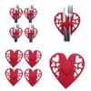 4 PCS Valentine's Day Love Cutlery Bag Set Fork Knife Bag Tableware Holder Bags Perfect for Couples and Special Dinners