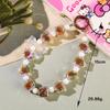Handmade Beaded Candy Color Bow Keychain & Phone Charm