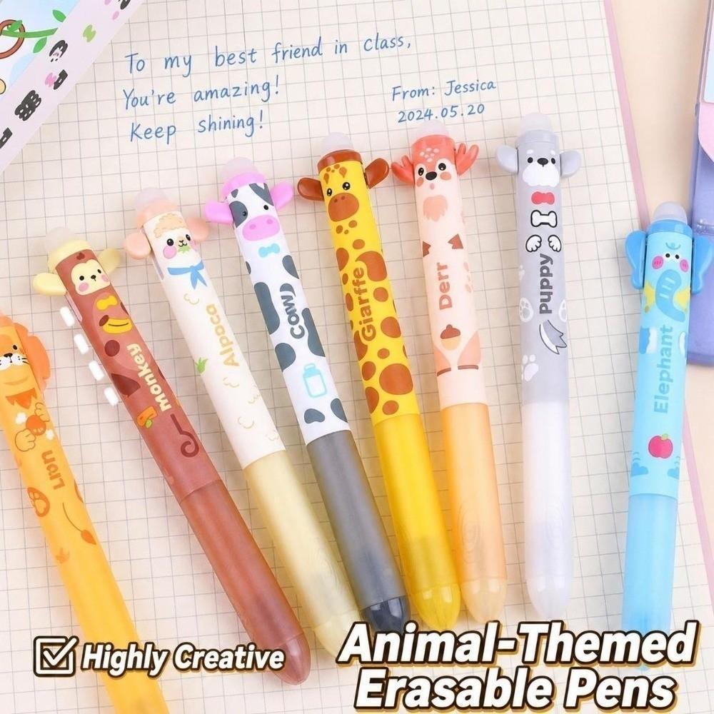 Blue Ink Erasable Pen Plastic Neutral Pens New Ballpoint Pen Student Writing Supplies