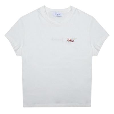 T-shirt Regular Jondal con Stampa Posteriore Unisex Adulto Off White