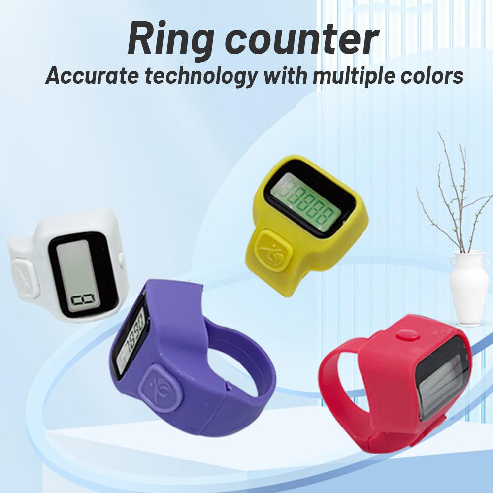 1-20PCS Mini Electronic Finger Counters, Digital Display Hand Tally Counter 5-Digit Number Count Clicker Resettable Clicker Ring