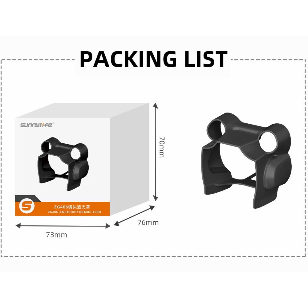 New Gimbal Protective Lens Cover Lens Hood Plastic Sunshade