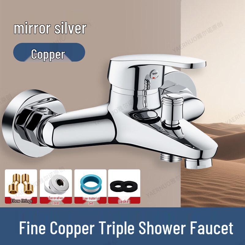 All-Copper Concealed Shower Mixer Faucet