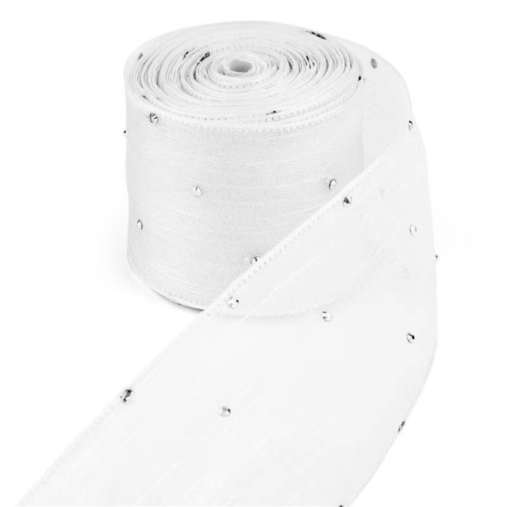 5 Meters/pack Bubble Pleated Tape 4cm Gift Wrapping Bouquets Diamond Mesh Organza Ribbon Gifts Packaging Material