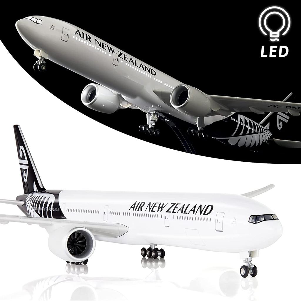 1/160 Scale 50.5CM Airplane Airbus A380 Air France Airline Model W LED Light & Wheel Diecast Plastic Resin Plane For Collection