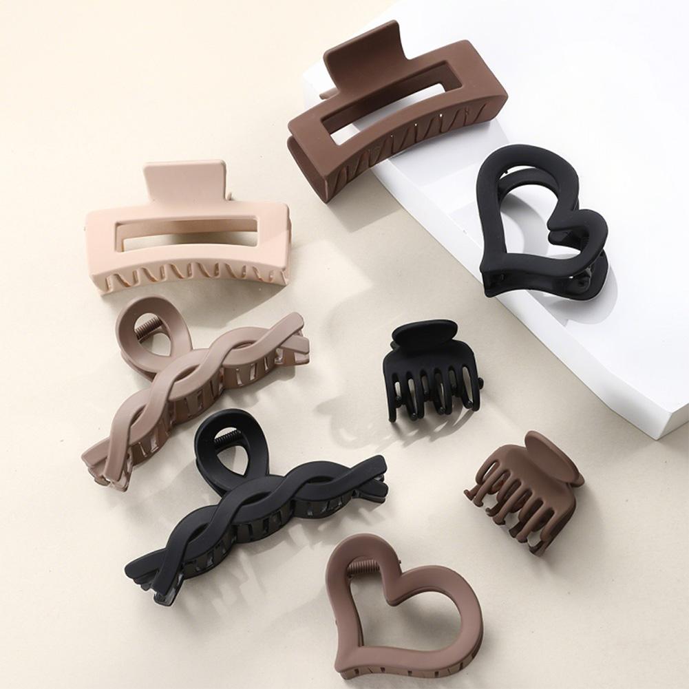 

Черный кофейный цвет заколки для волос набор многоцветных матовых заколок для волос заколка-краб простой прочный головной убор заколка для волос аксессуары для волос 05