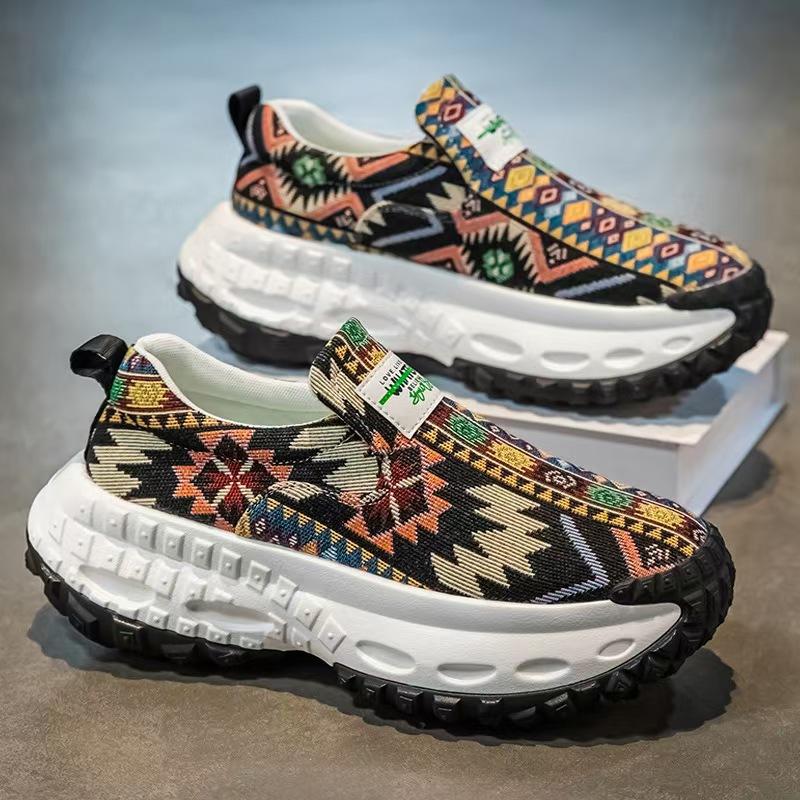 Summer Thick-soled Heightening Men's Shoes Lazy One-pedal Casual Sports Shoes Non-slip, Wear-resistant and Breathable Shoes