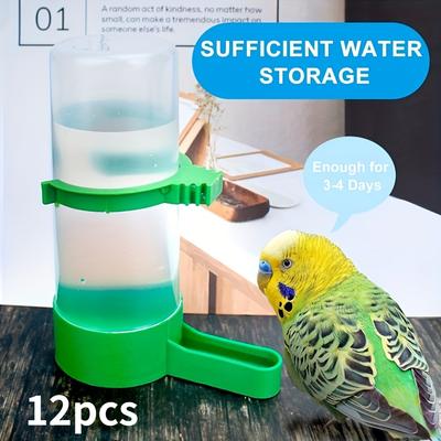 1pcsDurable Plastic Bird Feeders and Waterers for Parrots, Budgies, Cockatiels and Lovebirds