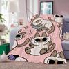 Cartoon Cute Nobeko xiaodouni Blanket Soft and Skin Friendly For Couch Bed Napping Bedspread All Seasons Comforter