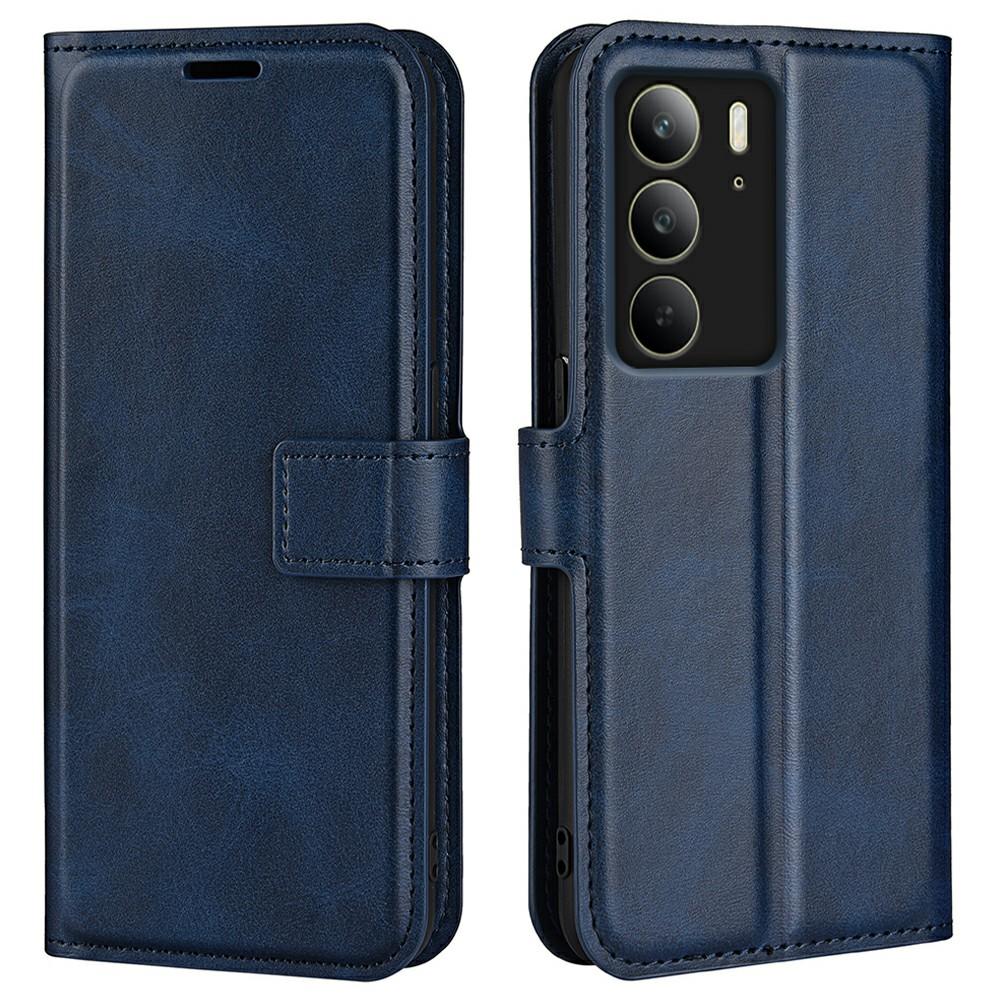 For Realme C75 4G Stand Case Anti-Scratch Calf Texture Leather Phone Cover