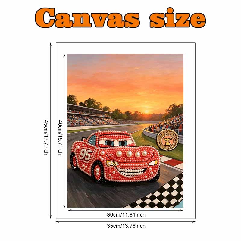 Disney Pearl Art Painting Cars Lightning McQueen Handmade diy5D Pearl Gem Painting Pictures Crafts Special Shape Home Wall Decoration