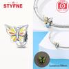 New Silver 925 Blue Dragonfly Butterfly Charms Beads Fit Original Bracelet for Women DIY Fine Jewelry Accessories Beads Gifts
