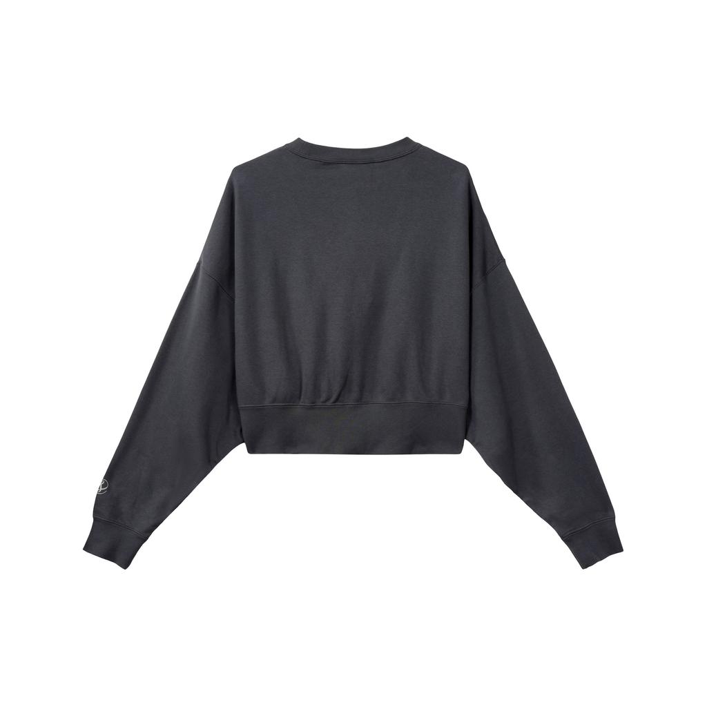 Nike Logo Sports Casual Crewneck Sweatshirt Women sweatshirt Dark-Gray DJ4136-062