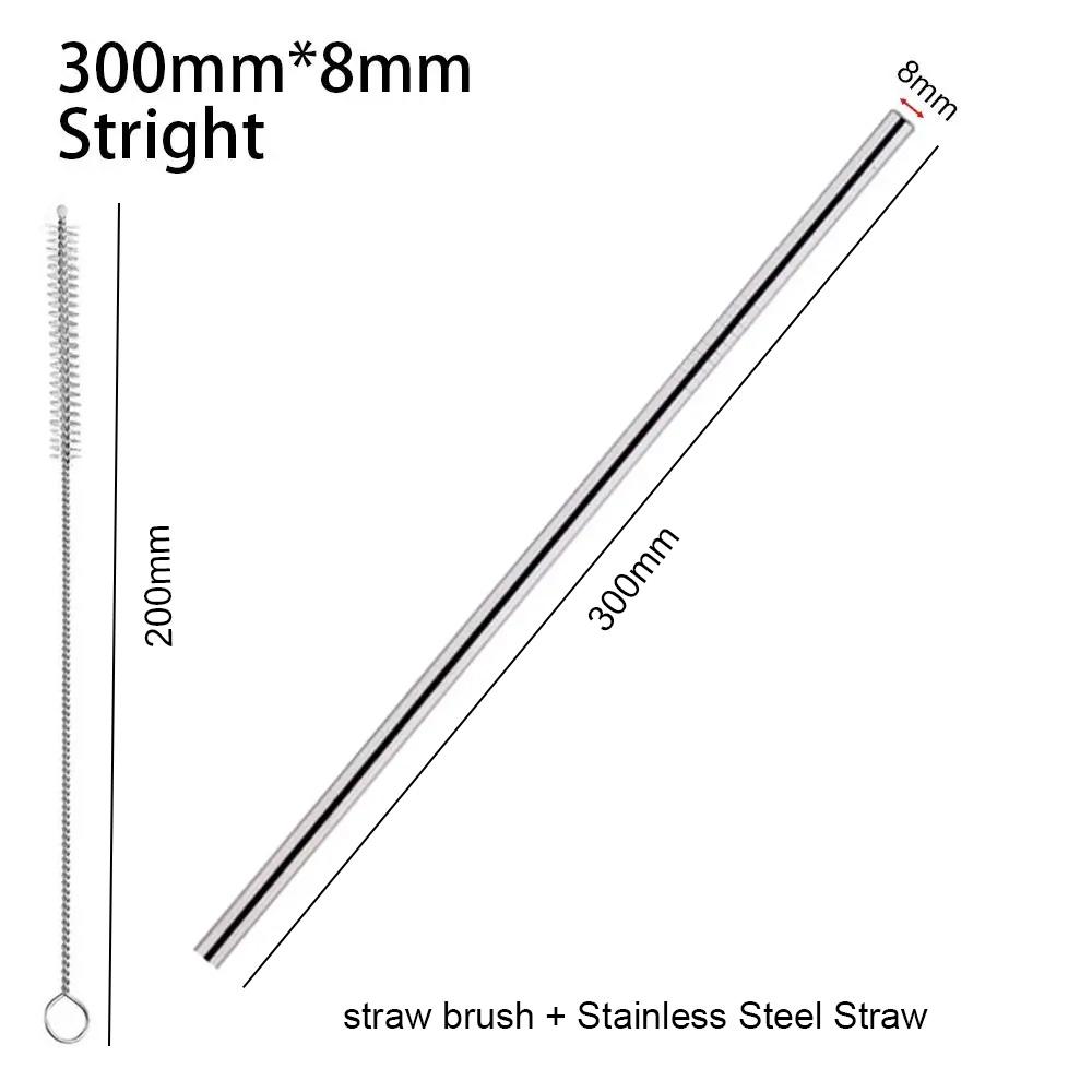 1Pcs Reusable Stainless Steel Straws Straight Bent Straws Vacuum Tumbler Themos Cup Straw for Stanley 30oz 40oz Tyeso Cup