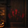 Kitchen Wall Decoration Halloween Blood Handprints/Footprints Stickers, Removable Decals, Spooky Waterproof Moisture-proof Sticker Window DIY