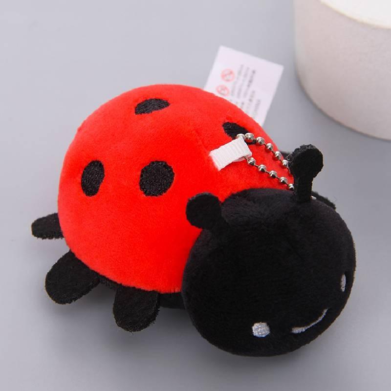 

Adorable Plush Insect Series Keychain Toy Featuring Colorful Bee And Mantis Design червоний