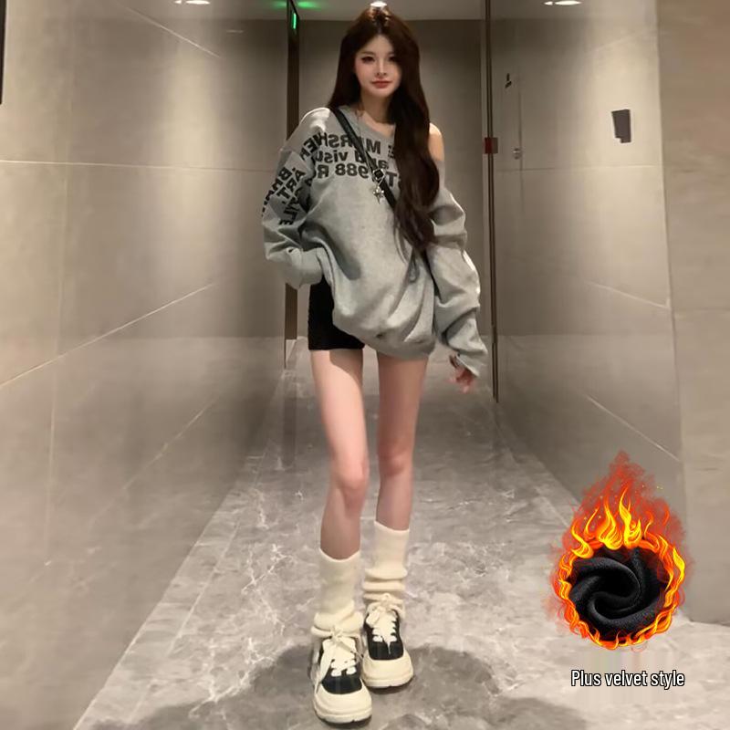 

RZ Women s High Waist Elastic Fleece Shorts - Slimming A-line Hotpants for Autumn/Winter 2025 XS