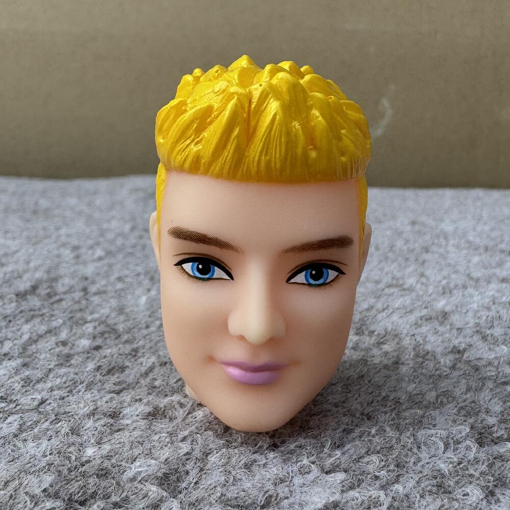 Male Doll Heads Fashion Vintage Solid European Boy Head Movie Prince Head For 1/6 Body Kids DIY Toys Birthday Gifts