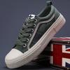 Frühling Neue Herrenschuhe Bequem und Vielseitig Trendig und Lässig Herren Canvas Schuhe Flach Low Top Schnürschuhe