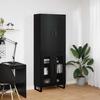 Highboard 2 pcs Black Oak Effect 69.5 x 34 x 180 cm