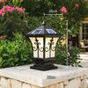 Garden Villa Gate Outdoor Led Aluminum Dc 12v 80 Ip65 Solar Pillar Lamp Waterproof Lamp Yard Fence Pillar Light