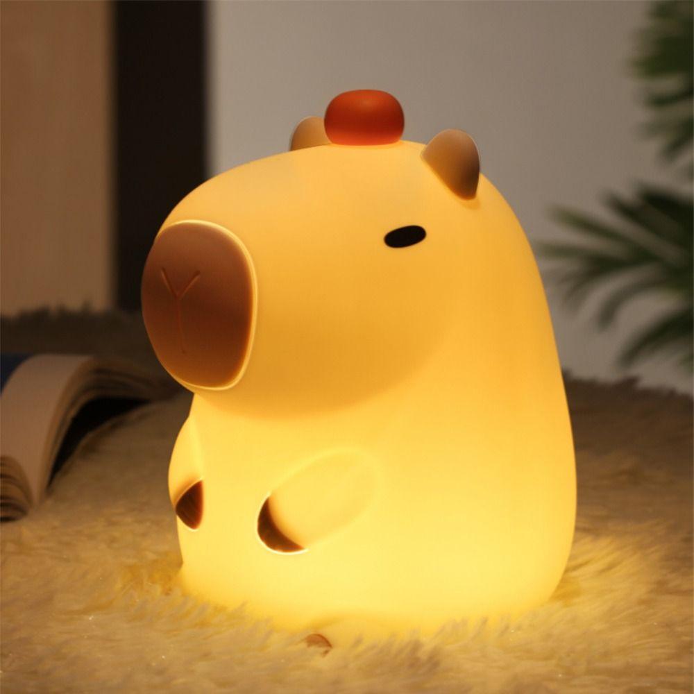Colorful Capybara Night Light Adorkable Animal Lamp Portable Sleep Light Birthday Present