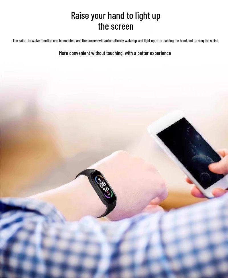 Stylish Multi-Function Sports Bracelet with Heart Rate Monitor and Custom Wallpaper – Perfect for Students