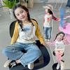 2025 Spring & Autumn Toddler Girls' Long Sleeve Cotton T-Shirt - Fashionable Base Layer