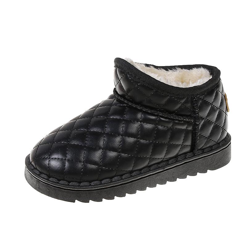 Winter Children S Fashion Short Snow Boots Newest Girls Nonslip Casual Boots Thick Plush Soft Warm Cotton Shoes Cute Boots 25