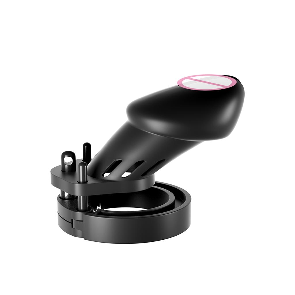 Male Cock Cage Chastity Device Adult Sex Toy Penis Exercise Breathable Silicone Chastity Cage with 4 Ring For Men Penis Cage