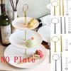 Kuchen Platte ständer Stick Fitting Hardware Stange zink-legierung Obst Cupcakes Dessert