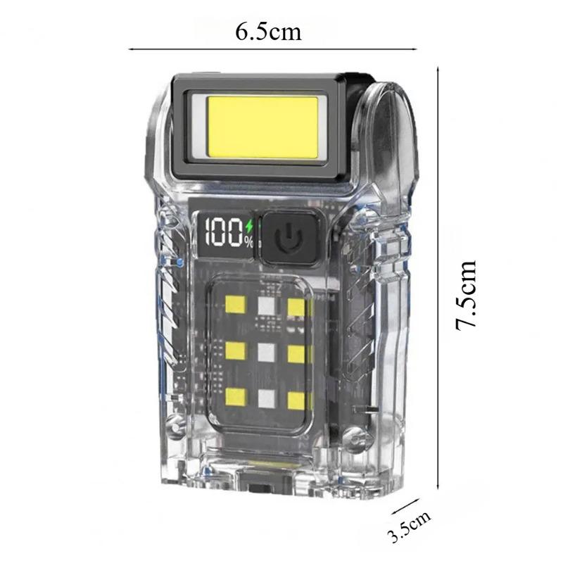 LED Hat Clip Light Rotatable Portable USB Rechargeable Mini Flashlight Lightweight Outdoor Fishing Riding Camping Headlight