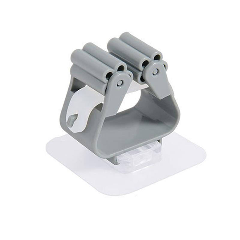 1 buc. Clip durabil pentru mop. Suport de depozitare pentru bucătărie, baie, pentru mop.