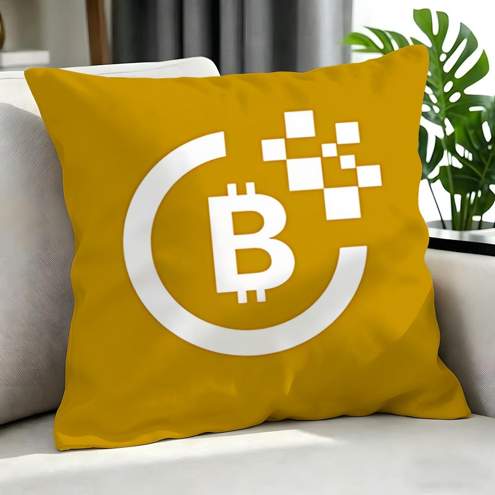 digital Bitcoin Cushion Cover Cushion Cover Set Pcs x x x Pillowcase Decorative Sofa Home Decor