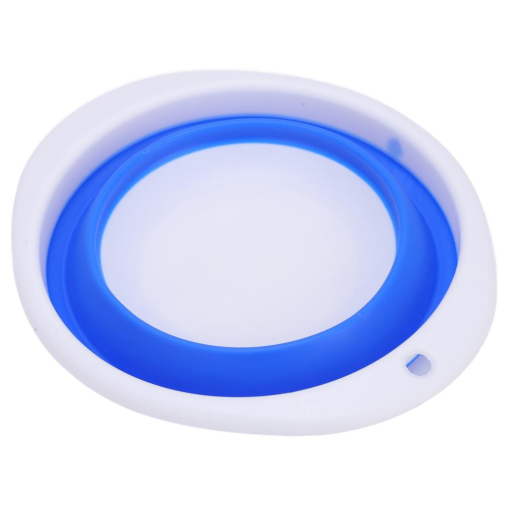 Folding Basin Portable Multifunctional Plastic Rubber Vegetable Washing Bucket for Travel23x20x7cm