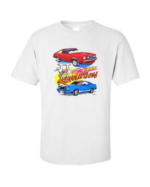 

1974-1978 Ford Mustang II and Cobra II T-shirt Single Or Double Print M